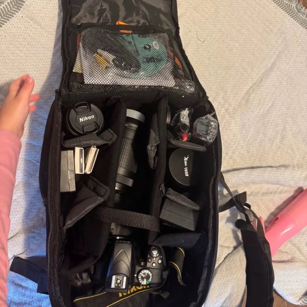 Nikon Black DSLR Camera Set with Accessories